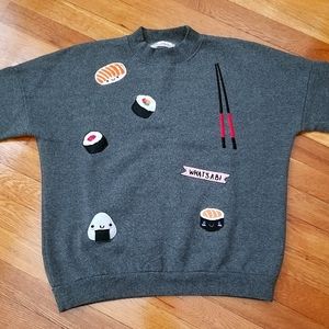 Grey sushi sweater